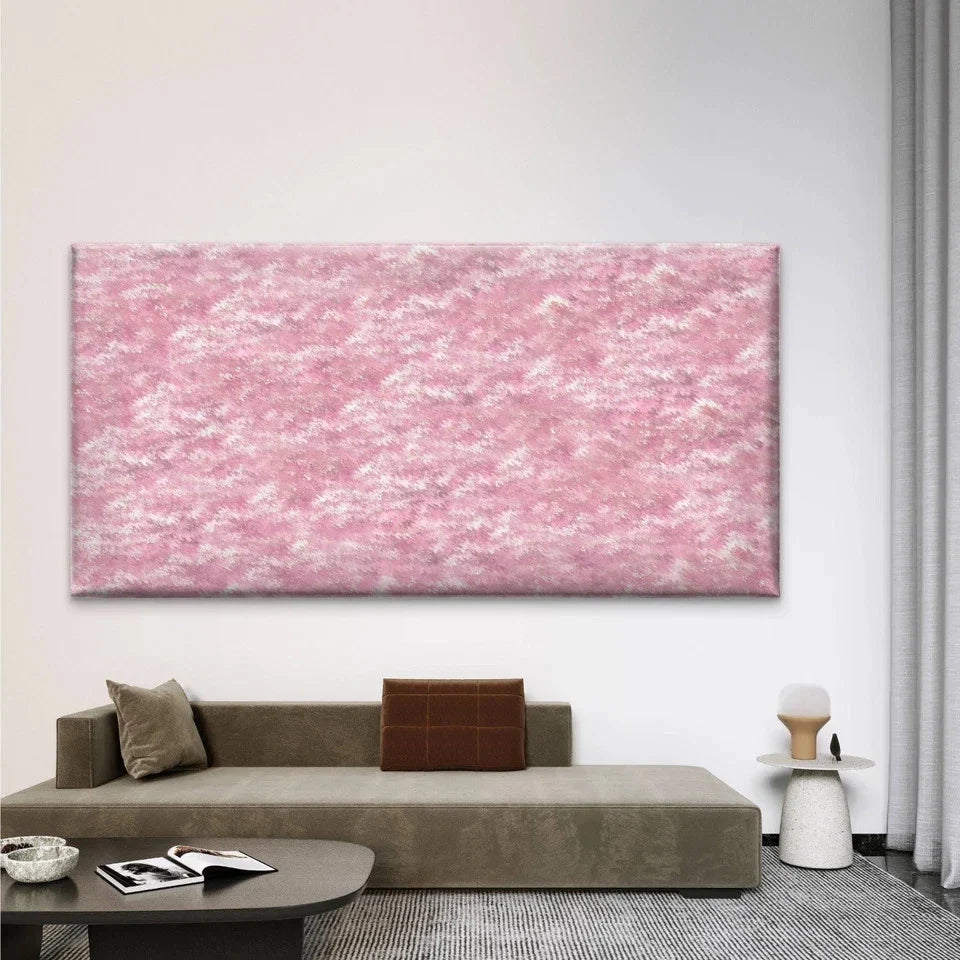 Cute Pink Baby Girl Pattern Wall Art Canvas Office Home Room Framed 80x45cm
