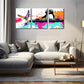 3pcs Animal music writer Children's fun style Wall Art Set Canvas Framed 40x60cm - High Quality Print 100% Australian Made Wall Canvas Ready to Hang