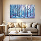 Abstract Winter Woods Nature Wall Art Canvas Office Home Room Framed 120x60cm