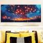 3pcs Lanterns on the Tree Colorful Sky Perfect Wall Art Set Canvas Framed 40x60cm - High Quality Print 100% Australian Made Wall Canvas Ready to Hang