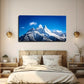 Majestic Snow-Capped Wall Art Canvas Office Home Room Framed 80x45cm
