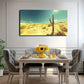 Sparse Haystacks And Cacti Wall Art Canvas Office Home Room Framed 120x60cm