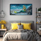 Ocean Waves Mermaid Beauty Wall Art Canvas Office Home Room Framed 120x60cm