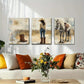 3pcs Western Cowgirl Rustic Country Perfect Wall Art Set Canvas Framed 40x60cm - High Quality Print 100% Australian Made Wall Canvas Ready to Hang