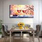 Elegant Goblet With Cherry Wall Art Canvas Office Home Room Framed 120x60cm