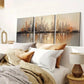 3pcs Abstract Modern Cityscape Decor Wall Art Set Canvas Framed 40x60cm - High Quality Print 100% Australian Made Wall Canvas Ready to Hang