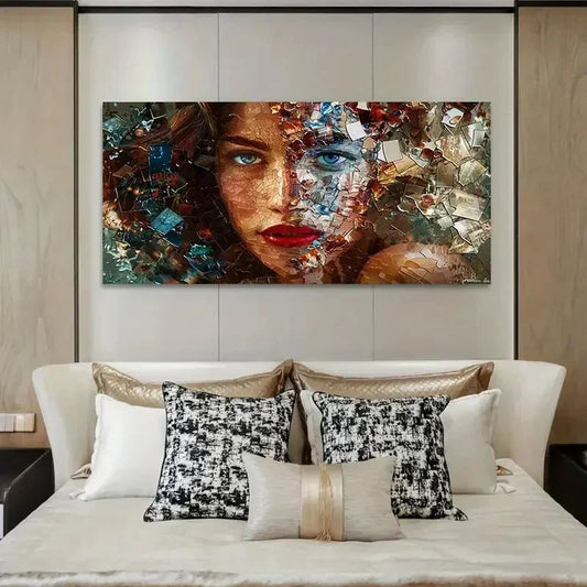 Realistic Women's Fashion Wall Art Canvas Office Home Room Framed 120x60cm