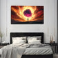 Minimalist Swirling Vortex Sky Wall Art Canvas Office Home Room Framed 120x60cm