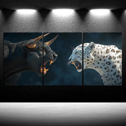 3pcs Charming Elegant Artistic Cute Cats Metal Print Ready to Hang Art
