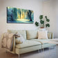 Serene Watercolor Nature Scene Wall Art canvas office home room framed 120x60cm