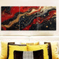 3pcss Black And Red Ink Abstract Wall Art Set Canvas Framed 40x60cm - High Quality Print 100% Australian Made Wall Canvas Ready to Hang
