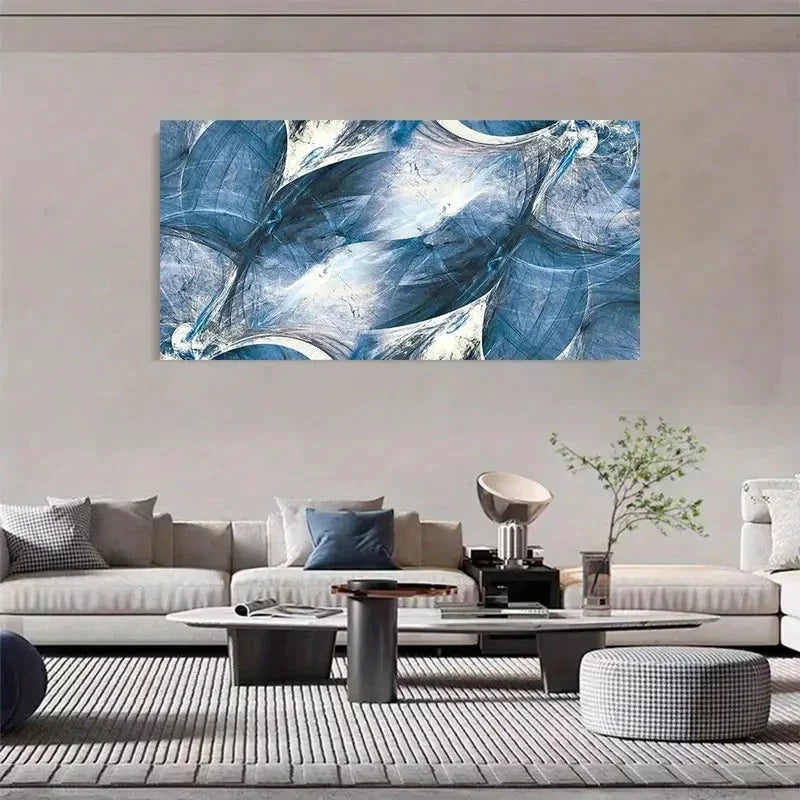 Abstract Modern Nordic Minimal Wall Art Canvas Office Home Room Framed 120x60cm