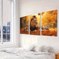 3pcs Decorative Peaceful Lion And Cub Aesthetic Wall Art Set Canvas Framed 40x60cm - High Quality Print 100% Australian Made Wall Canvas Ready to Hang