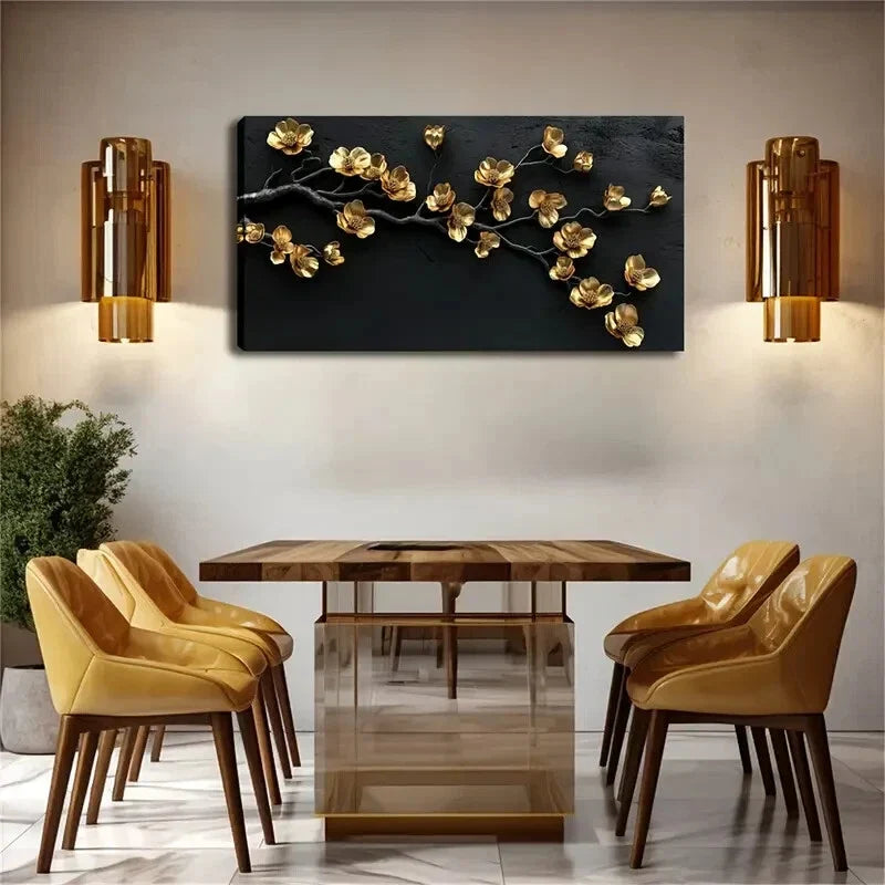 The Iron Material Magnolcia Wall Art Canvas Office Home Room Framed 120x60cm