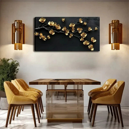 The Iron Material Magnolcia Wall Art Canvas Office Home Room Framed 120x60cm