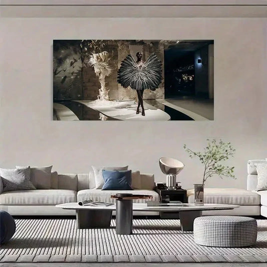 Fashion-Inspired Realistic Wall Art Canvas Office Home Room Framed 80x45cm