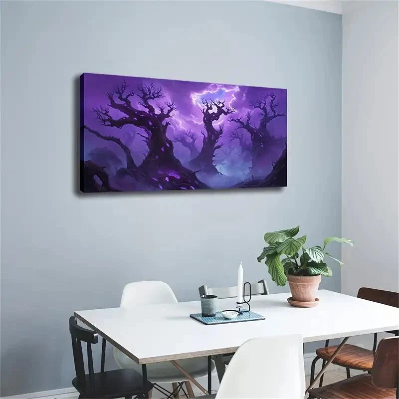 A Forest Full Of Magical Wall Art Canvas Office Home Room Framed 80x45cm