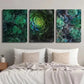 3pcs Green Nature Plant Murals Wall Art Set Canvas Framed 40x60cm - High Quality Print 100% Australian Made Wall Canvas Ready to Hang