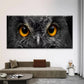 Minimalist & Golden Owl Eyes Wall Art Canvas Office Home Room Framed 80x45cm