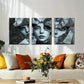 3pcs Abstract Shattered Glass Woman Perfect Wall Art Set Canvas Framed 40x60cm - High Quality Print 100% Australian Made Wall Canvas Ready to Hang