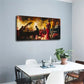 Elegant Singer and Pianist Lily Wall Art Canvas Office Home Room Framed 120x60cm