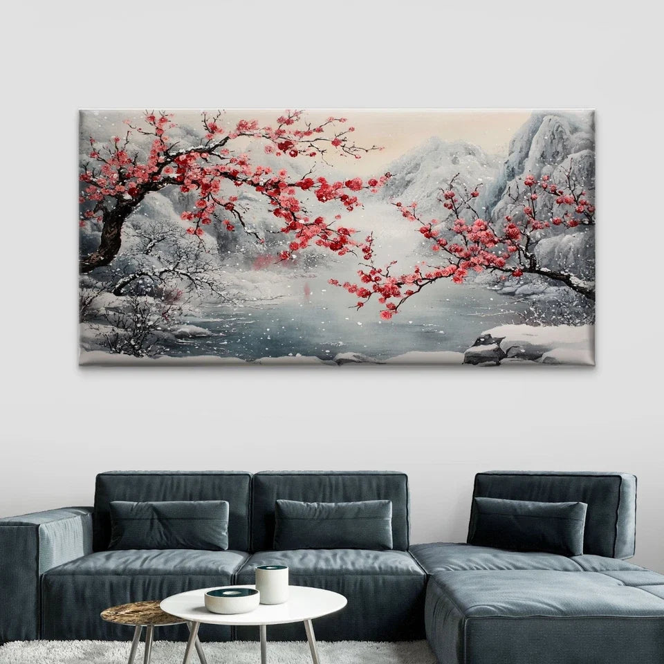 Flowers Wonderful Harmony Wall Art Canvas Office Home Room Framed 120x60cm