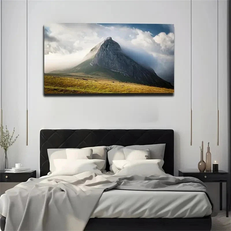 Creative Pieces Misty Wall Art Canvas Office Home Room Framed 80x45cm