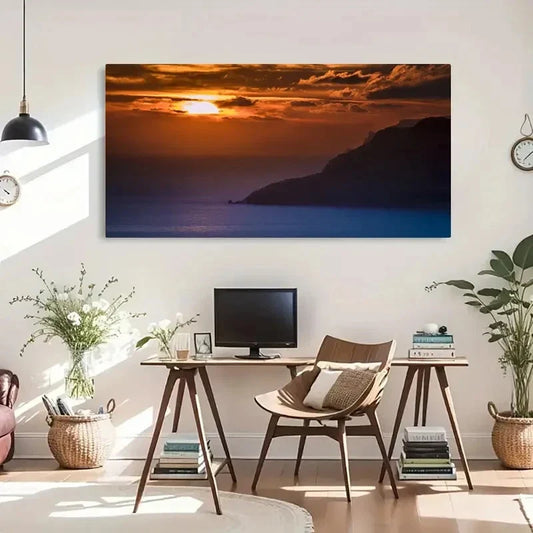 Perfect Seaside Vintage Décor Wall Art Canvas Office Home Room Framed 120x60cm