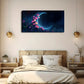 Crescent Moon & Colorful Floral Wall Art Canvas Office Home Room Framed 120x60cm