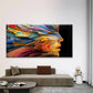 Abstract Face Colorful Female Wall Art Canvas Office Home Room Framed 80x45cm