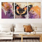3pcs Rustic Floral Lace Vintage Butterfly  Wall Art Set Canvas Framed 40x60cm - High Quality Print 100% Australian Made Wall Canvas Ready to Hang