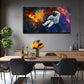 Astronaut Floating In Cosmic Wall Art Canvas Office Home Room Framed 120x60cm