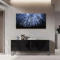 Enchanting Forest Under Starry Wall Art Canvas Office Home Room Framed 80x45cm