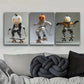 3pcs Evil pumpkin Art Painting Metal Print Ready to Hang Art