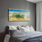 Leaf Falling on the Beach Wall Art Canvas Office Home Room Framed 120x60cm