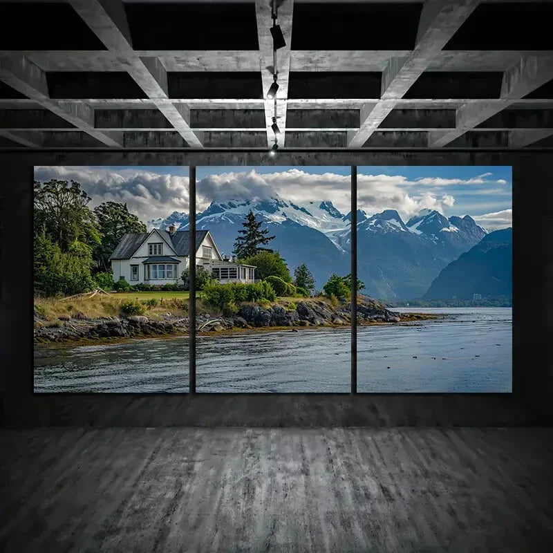 3pcs Northwest Pacific Scenery Metal Print Ready to Hang Art