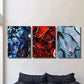 3pcs Shiny Ripple Twisted Fluid Texture Wall Art Set Canvas Framed 40x60cm - High Quality Print 100% Australian Made Wall Canvas Ready to Hang