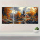 3pcs Funny Yorkshire Terrier Cooking Metal Print Ready to Hang Art