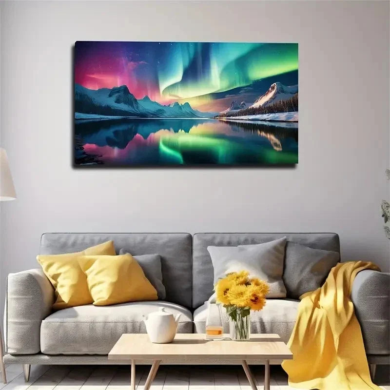 Visual Tension Flexible North Wall Art Canvas Office Home Room Framed 80x45cm