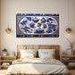 Chinese Blue And White Wall Art Canvas Office Home Room Framed 80x45cm