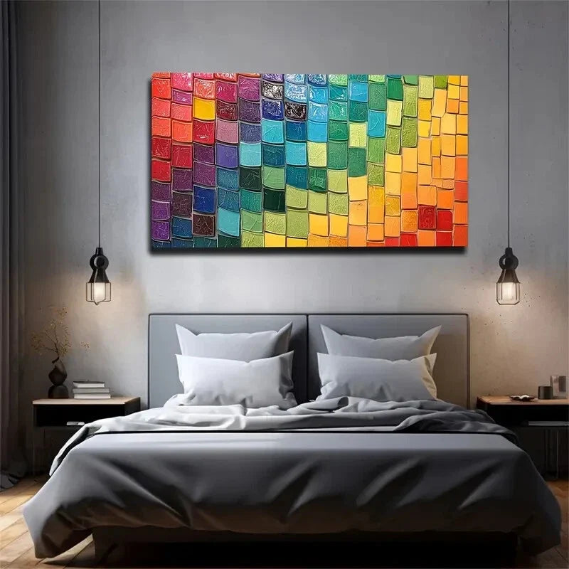 The Rich And Diverse Colors Wall Art Canvas Office Home Room Framed 120x60cm