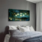 Lotus Leaf with Glowing Lights Wall Art Canvas Office Home Room Framed 120x60cm