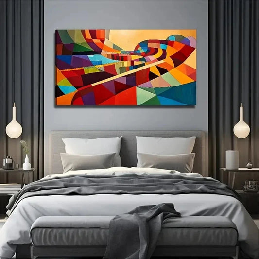 Imaginative Design Suitable Wall Art Canvas Office Home Room Framed 120x60cm