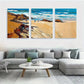 3pcs Abstract-Beach Painting Colourful Nature Metal Print Ready to Hang Art