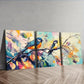 3pcs Birds Perched on Branches and Leave Perfect Wall Art Set Canvas Framed 40x60cm - High Quality Print 100% Australian Made Wall Canvas Ready to Hang