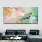 Abstract Pastel Fluid Motion Wall Art Canvas Office Home Room Framed 120x60cm
