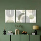 3pcs  Modern Abstract Geometric Wall Art Set Canvas Framed 40x60cm - High Quality Print 100% Australian Made Wall Canvas Ready to Hang