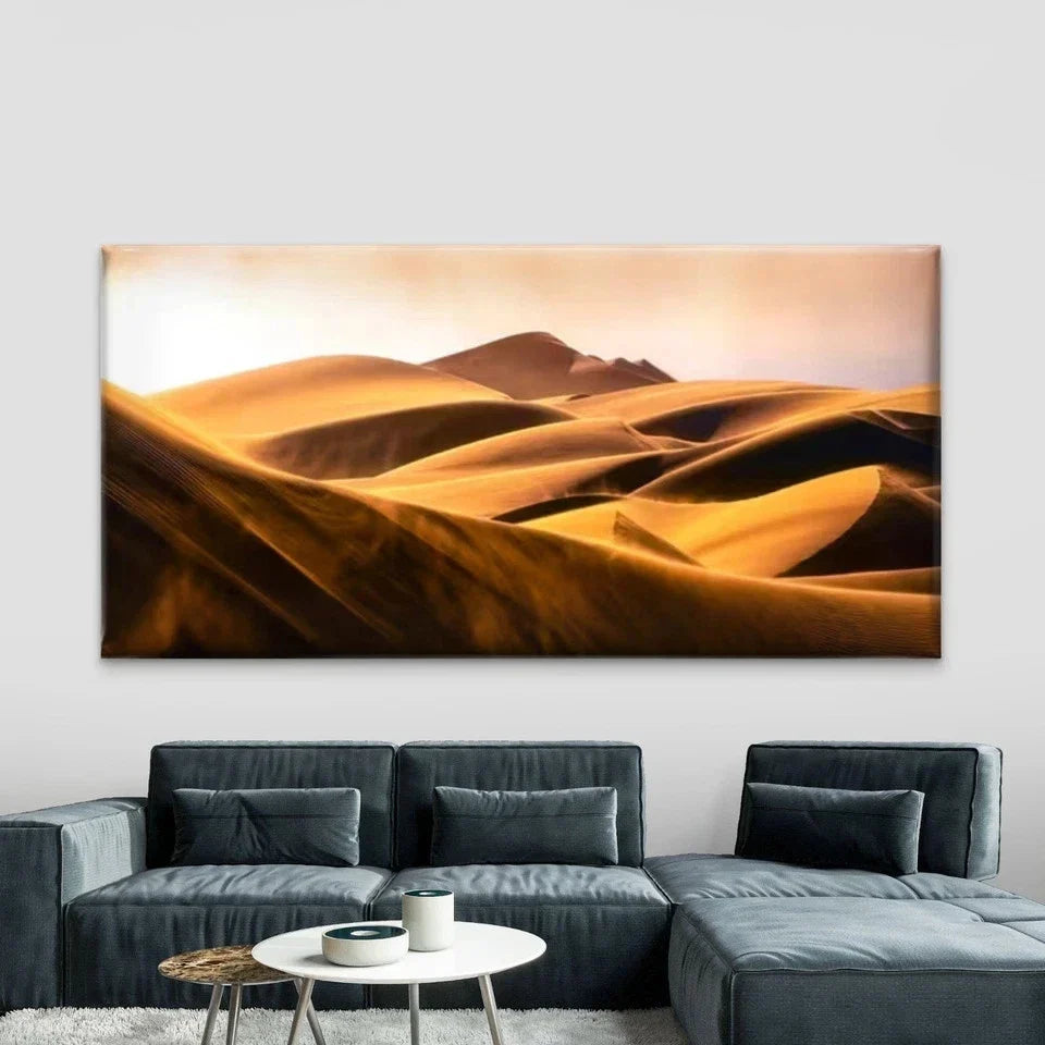 Namibia Sand Dunes Wall Art Canvas Office Home Room Framed 80x45cm