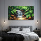 Style Waterfall Landscape Wall Art Canvas Office Home Room Framed 80x45cm