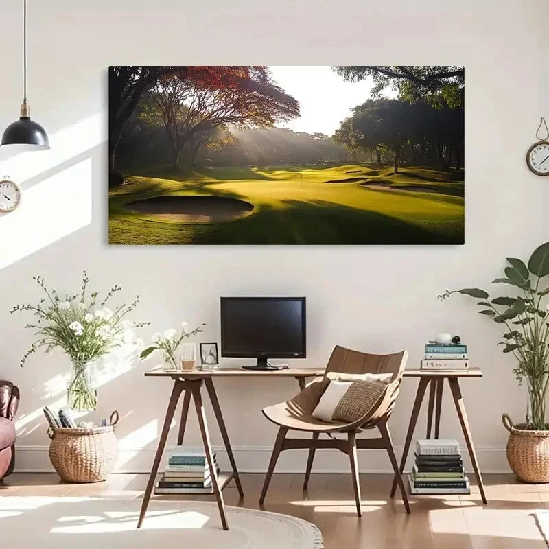 Shadow Of Natural Trees Sunny Wall Art Canvas Office Home Room Framed 120x60cm